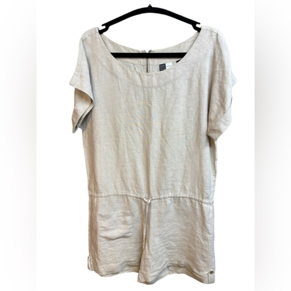 Saks Fifth Avenue Women’s Linen Romper Large